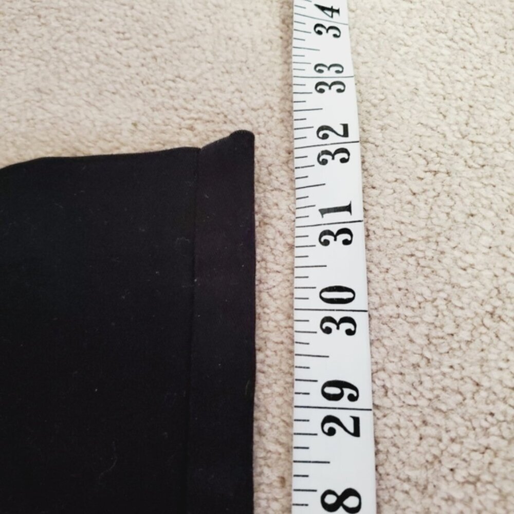 Club Monaco Black Cotton Flare Wide Leg Trousers 4 - Picture 5 of 7